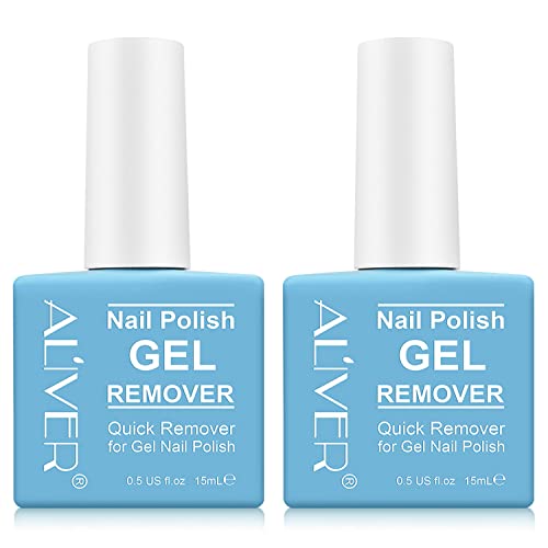 Removedor de esmalte de gel, paquete de 2 removedores de esmalte de uñas de gel, Magic Remover, 2 Piezas Removedor de esmalte de uñas Magic Gel para quitar el esmalte de uñas rápido y fácil