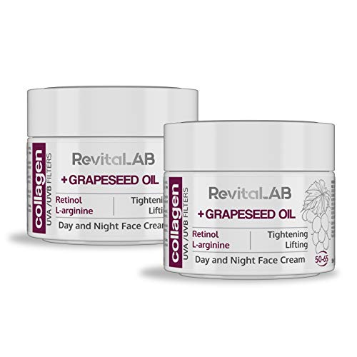 RevitaLAB Multipaquete de Crema Hidratante Antiarrugas de Día y de Noche, 2 x 50 ml