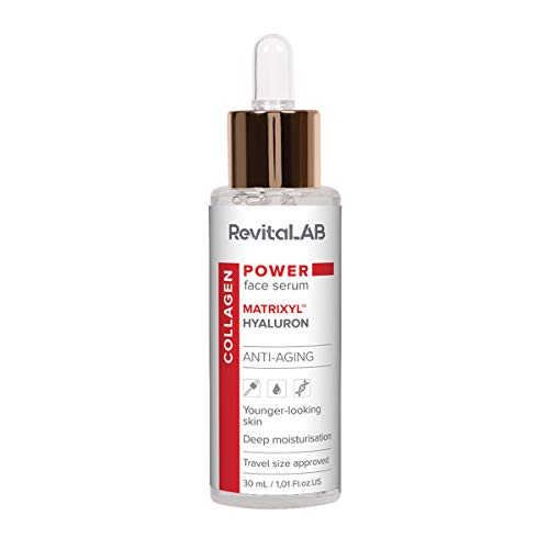 RevitaLAB - Sérum facial hidratante antienvejecimiento con colágeno, Matrixyl™ y ácido hialurónico, 30 ml