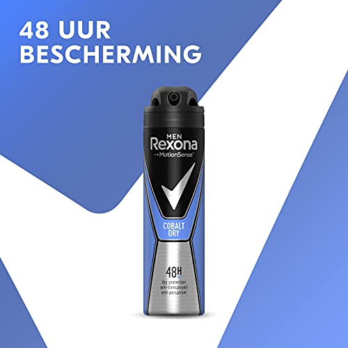 Rexona Desodorante en spray Cobalt para hombre, paquete de 6 unidades de 150 ml