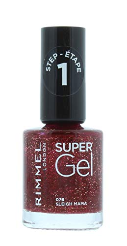 Rimmel London Super Gel Esmalte de Uñas 078 Sleigh Mama, 12 ml