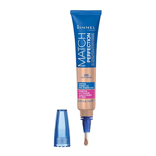 Rimmel Match Perfection 2-in-1 Concealer and Highlighter, Light Medium, 1 Count by Rimmel