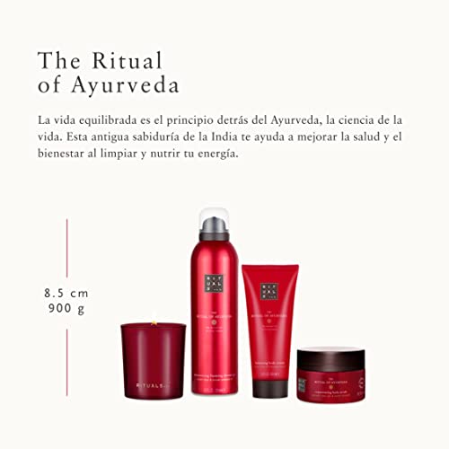 RITUALS Cesta Regalo para Mujeres del Ritual of Ayurveda, Tamaño Mediano - Con Aceite de Rosa de la India y Almendras Dulces - Propiedades Calmantes y Nutritivas