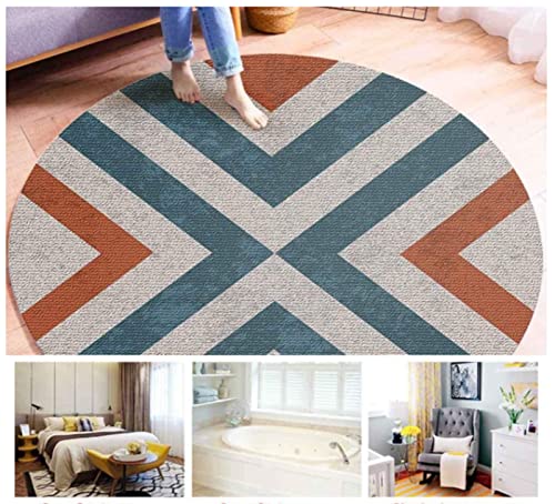 Round Area Rug,Dia 39 Inch Comfort Carpet Colorful Cotton Candy Print Area Rug Round Children Area Rug Yoga Mat,for Living Room, Bedroom Decors, Kids Room, Baby Nursery ( 100 cm )