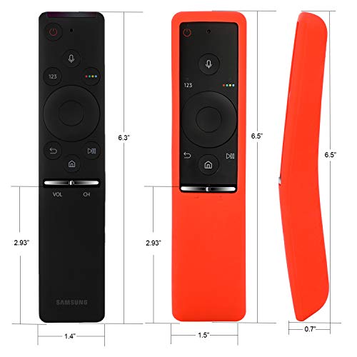 Rukoy Funda Protectora de Silicona Compatible para Samsung Smart TV Control Remoto de BN59-01241A/BN59-01242A/BN59-01260A, Anti-Slip Amigable para los niños Anti-perdida con Correa Mano