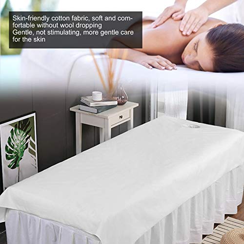 Sábanas 2 Sábanas para Masajes Sábanas para Masajes de Belleza Sábanas para Salón de Belleza Sábanas para Spa Tatuaje Mesa de Masaje Hoteles(blanco)