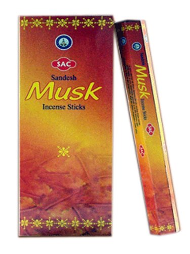 SAC INCIENSO MUSK (ALMIZCLE) 20 GR. X 6 CAJAS 120 GR.