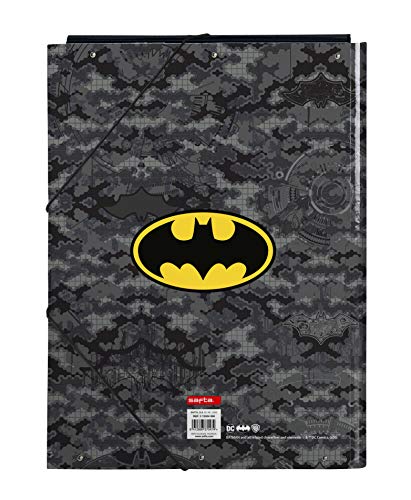 Safta- Batman Carpeta Folio con 3 Solapas, 260x25x335 mm (512004068)