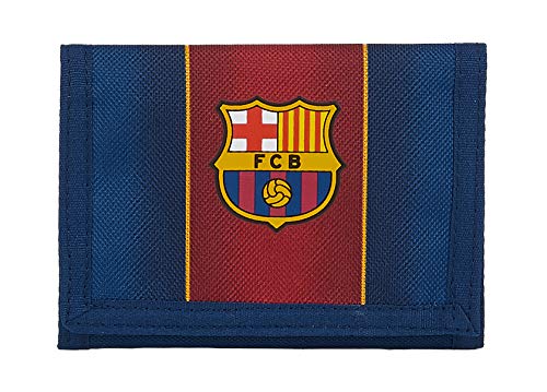 Safta Cabecera de F.C. Barcelona, Accesorio de viaje- Billetera Unisex ni, Azul Marino/Granate, Mediano