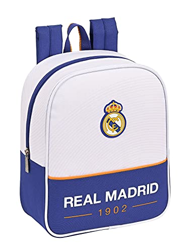 safta Real Madrid, Mochila Unisex niños, Azul/Blanco, M