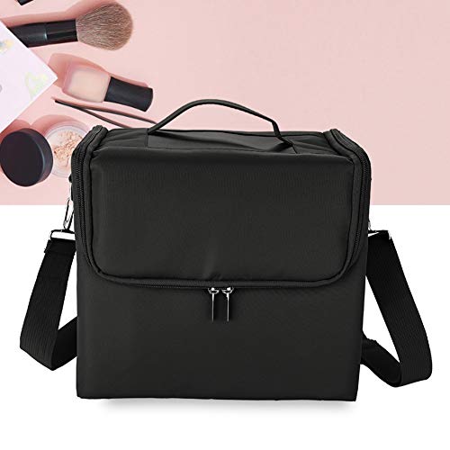 Salmue Bolsa Cosmética de Viaje, Mujer Maquillaje Grande 3 Pisos Mochila para Mujer Estuche para Maquillaje Cosméticos Organizador con Divisor, Viaje o Accesorios para el Hogar(4#)