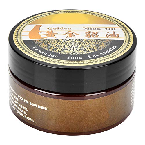 SALUTUYA 100G, Crema de Aceite de visón Artesanal de Cuero, Preserve Botas y Zapatos de Cuero, Accesorio de artesanía de Cuero