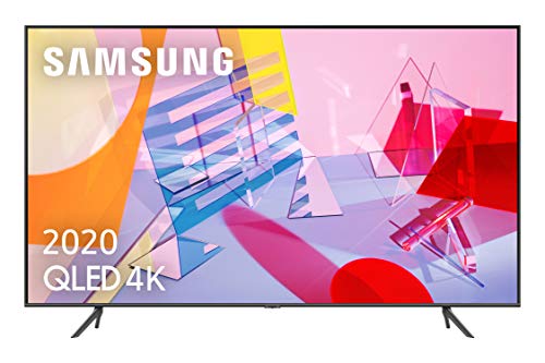 Samsung QLED 4K 2020 50Q60T - Smart TV de 50" con Resolución 4K UHD, con Alexa integrada, Inteligencia Artificial 4K Wide Viewing Angle, Sonido Inteligente, One Remote Control