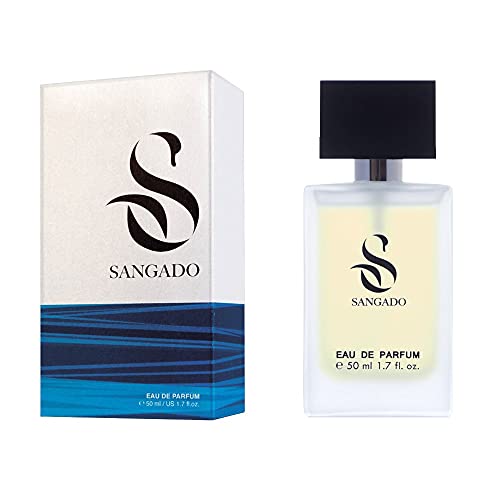 SANGADO, Perfume para hombre, 8 – 10 horas de duración, olor de lujo, picante amaderado, esencias francesas finas, extra concentradas (Eau de Parfum), elegante, masculino, seductor, 50 ml