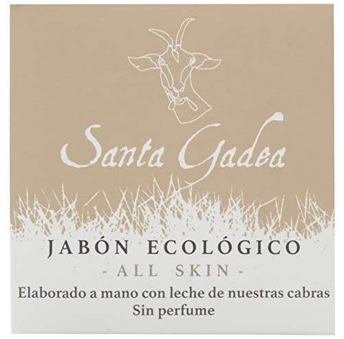 Santa Gadea All Skin 120 g | Jabón neutro ecológico | Leche de cabra y aceite de oliva | Pieles sensibles y niños | Jabon sólido 100% natural | Saponificación en frío