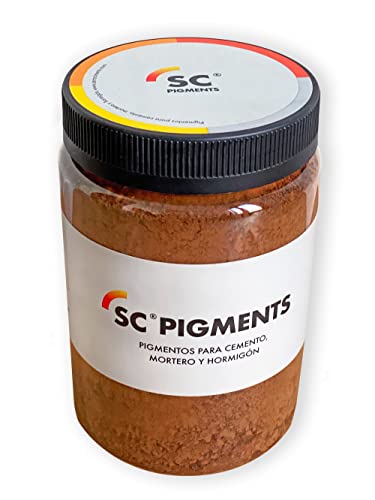 SC Pigments® Ref: Color Pardo Terracota 4610 · Pigmento colorante Pardo Terracota (Fe2O3) para cemento, mortero, hormigón, yeso y cal. Serra Ciments® Peso: ± 650 g.