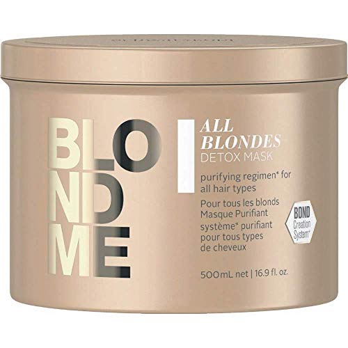 Schwarzkopf Blondme Keratin Restore All Blondes Mascarilla Detox 500ML, Único, Estándar