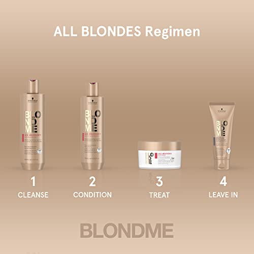 Schwarzkopf Blondme Keratin Restore All Blondes Rich Acondicionador Ml Único Acondicionador300ML, 250 ml (Paquete de 1)