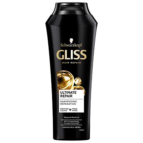 Schwarzkopf Gliss – Champú Ultimate Repair, envase de 250 ml. Pack de 2