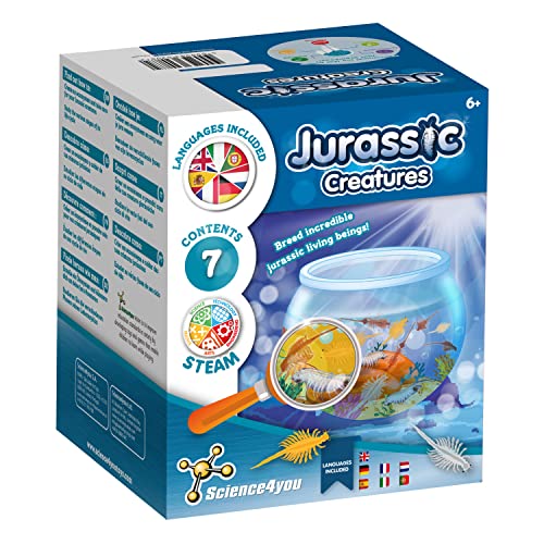 Science4you Artemias, Criaturas Jurasicas para Niños 6+ Años - Crea tu Ecosistema Acuatico con Dragones de Agua en Acuario para Niños, Set Ciencia para Niños con Artemias, Juguete Educativo