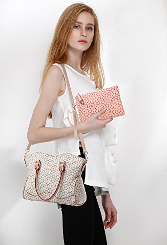 SDINAZ Bolsos de Mano Mujer Bolsos Bandolera Moda 6piezas Bolsos Totes Shoppers y Bolsos de Hombro Billetera