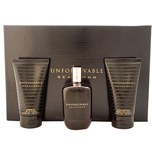 Sean John Unforgivable Coffret: Eau De Toilette Spray 125ml + After Shave Balm 100ml + Shower Gel 100ml 3pcs