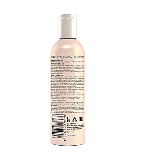 Seboradin Bálsamo Acondicionador para el Cabello para la Piel Sensible del Cuero Cabelludo, Propensa a la Atopia y la Irritación, con Manteca de Karité para Mujeres y Hombres, 200 ML