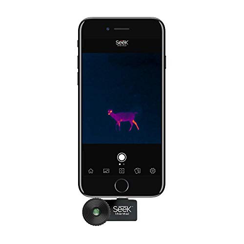 SEEK THERMAL LT-AAA Compact XR Cámara de Imagen Térmica de Rango Extendido para Teléfonos iOS de Apple iPhone, Negro