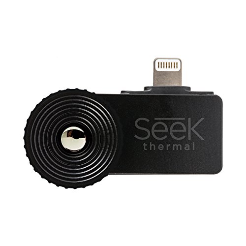 SEEK THERMAL LT-AAA Compact XR Cámara de Imagen Térmica de Rango Extendido para Teléfonos iOS de Apple iPhone, Negro