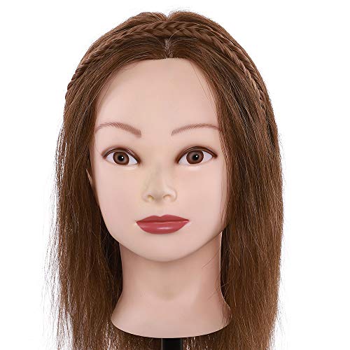 SEGO Extensiones de Cabello Diademas Trenzadas Elásticas Mujer Pelo Sintético Se Ve Natural Accesorios Fishtail Braid Hair Headband Tight [Castaño Caoba Claro]