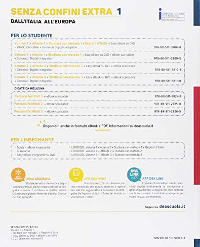 Senza confini extra. Con atlante, Regioni d'Italia, Studiare con metodo. Per la Scuola media. Con ebook. Con espansione online. Con DVD-ROM (Vol. 1)