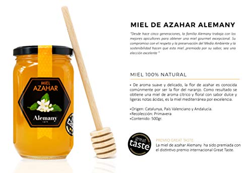 Set Regalo Gourmet Azahar con Naranjo Enano Calamondin 38 cm en maceta de 16 cm diámetro con guía de cuidados, miel de azahar y cuchara de madera para miel en caja regalo