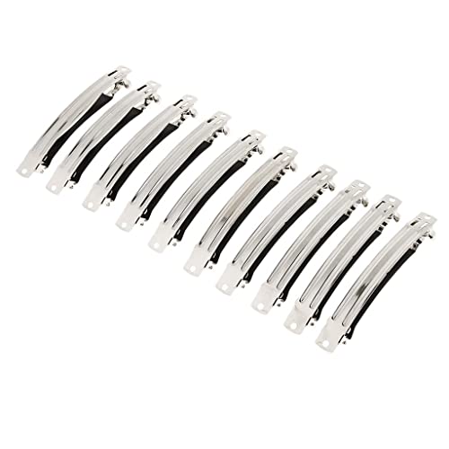 Sharplace 20 Piezas Pinzas de Cabello de Primavera Automático en Blanco de Bricolaje 10cm