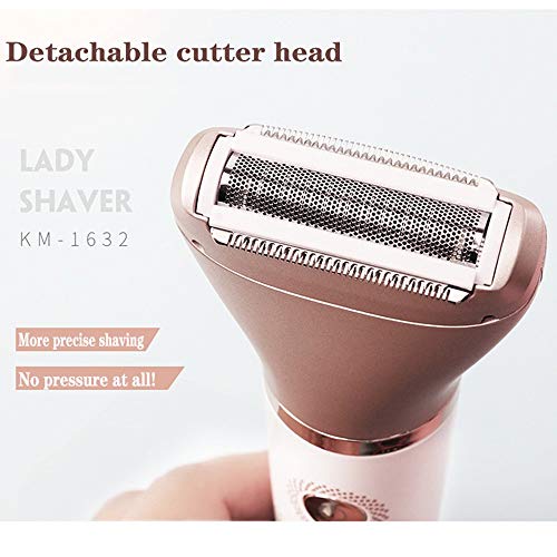 Shaver-F Depiladora Femenina Intima, Depiladora Eléctrica Inalámbrica 4 Accesorios, Uso Seco y Mojado, Zona del Bikini