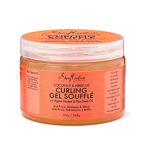 SHEA MOISTURE Curling Gel SOUFFLÉ 340G, Negro, Estandar