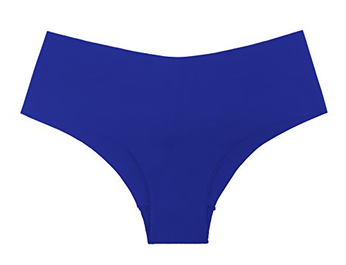 SHEKINI Braguita Invisible sin Costuras de Cintura Baja de Color Puro Bragas de Estilo Bikini por la Cadera Ropa Interiorpara Mujer Pack de 4/6