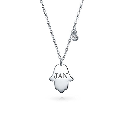 Simple minimalista mano de Fátima protección Hamsa mano colgante collar para adolescentes para mujeres 925 plata de ley