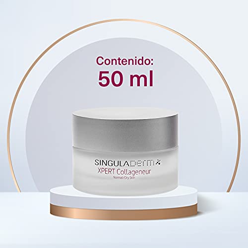 Singuladerm - XPERT Collageneur - Crema reafirmante intensiva - Disminuye arrugas - Aumenta colágeno - Día y noche - Piel normal / seca - 50ml