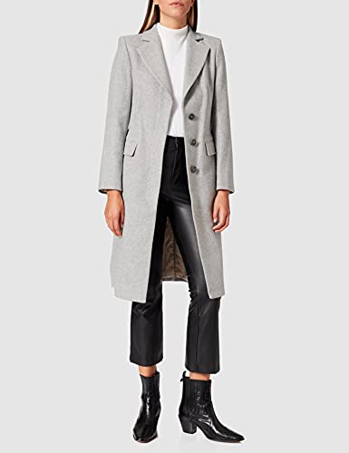 Sisley 2BOY5K447 Wool Blend Coat, Grey 901, 42 para Mujer