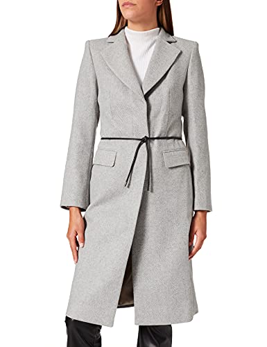 Sisley 2BOY5K447 Wool Blend Coat, Grey 901, 42 para Mujer