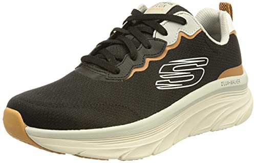 Skechers D'Lux Walker Scrambler, Zapatillas Hombre, Black, 41 EU