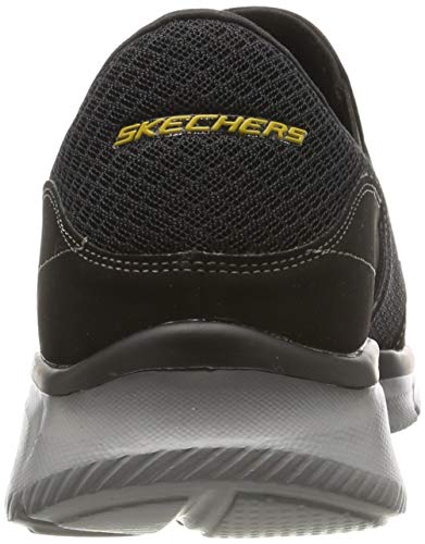 Skechers Equalizer Persistent, Zapatillas sin Cordones Hombre, Black, 43 EU