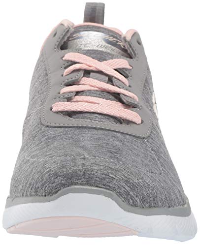 Skechers Flex Appeal 3.0 Insiders, Zapatillas Mujer, Gray/Pink, 39 EU