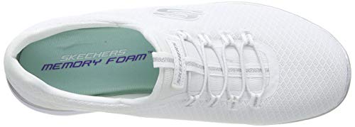 Skechers Summits, Zapatillas de Deporte Mujer, White Silver, 39 EU