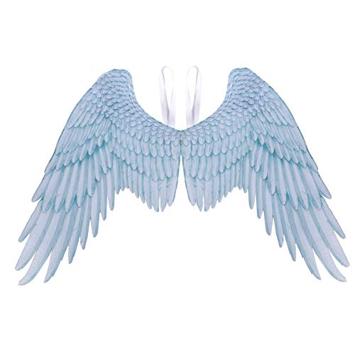 Smilikee Tela no tejida 3D Alas de ángel Fiesta temática de Halloween Cosplay Accesorios de disfraces para adultos Hombres Mujeres