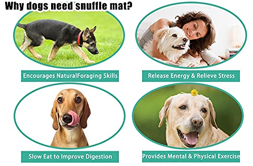 Snuffle Mat Almohadilla para Snuffle para Mascotas, Manta De Comida Lenta para El Entrenamiento De Habilidades De Forrajeo De Perros Y Gatos, Estera del Animal Doméstico del Alivio De La Fatiga