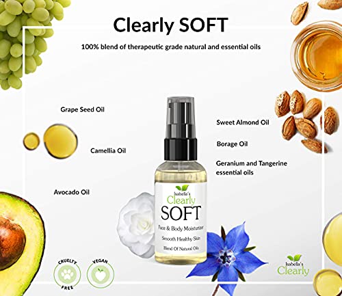 SOFT - Humectante para Cara y Cuerpo. Hidrata, Cura y Suaviza la Piel Seca con Vitamina E Antienvejecimiento, Almendra, Aguacate y Aceites Esenciales. La Mejor Alternativa a la Loción o Crema.