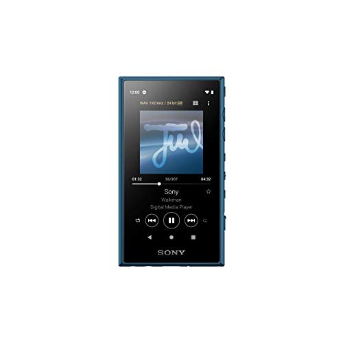 Sony NWA105L.CEW - Reproductor de Audio Walkman (16GB, Hi-Res Audio, Wi-Fi, Bluetooth, Pantalla táctil de 3.6", Android 9.0, S-Master HX, DSEE-HX, USB Tipo C) Azul