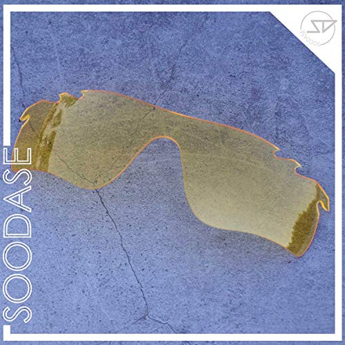 SOODASE Para Oakley Radarlock Path Vented Gafas de sol Amarillo Transparente Lentes de repuesto