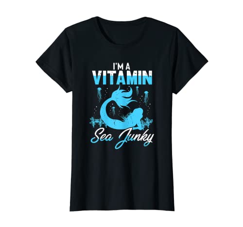 Soy una vitamina mar adicta linda sirena amante de la ropa Camiseta